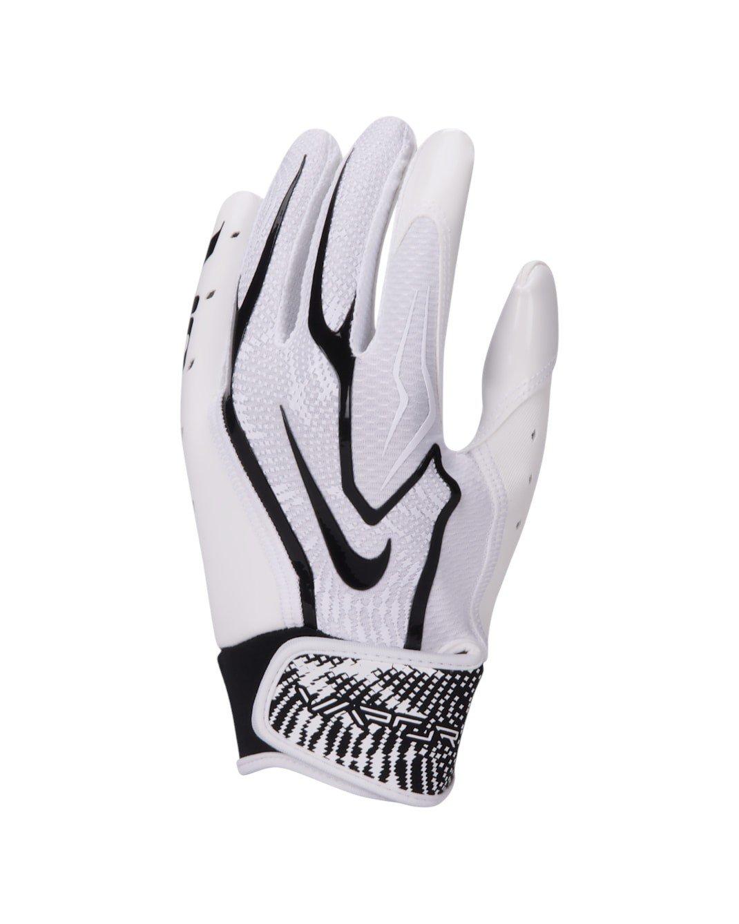 Nike Big Kids' Vapor Jet 9.0 Football Gloves - White/Black - WHITE/BLACK